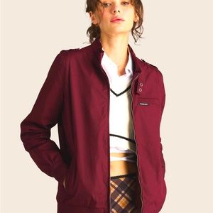 Members Only Burgundy Jacket..worn once...brand new condition